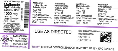 METFORMIN 60760-497-60.jpg MET - METFORMIN 60760 497 60